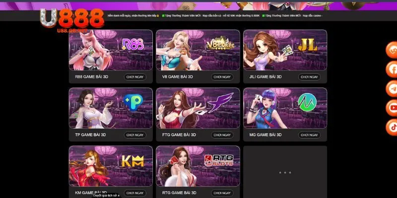 Lý do sảnh casino U888 thu hút cược thủ