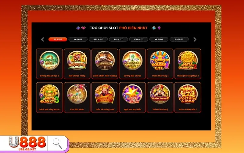 giao diện và trải nghiệm người dùng tại U888
