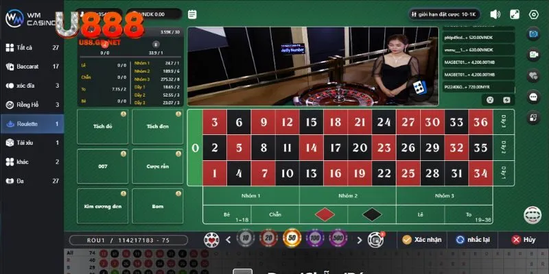 Hướng dẫn chơi Roulette U888 chuẩn chỉ nhất